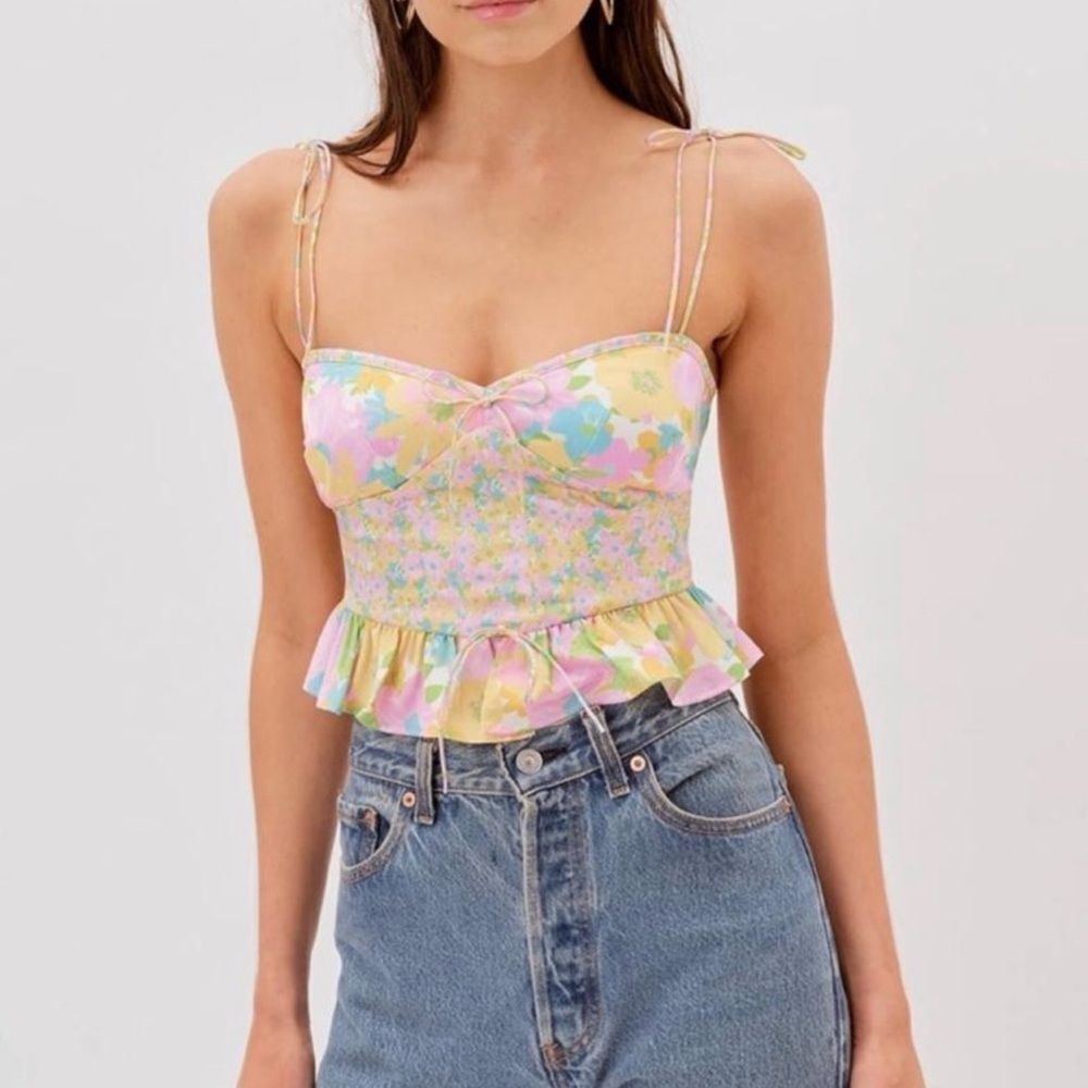 For love and lemons Emily top in pastel size ?